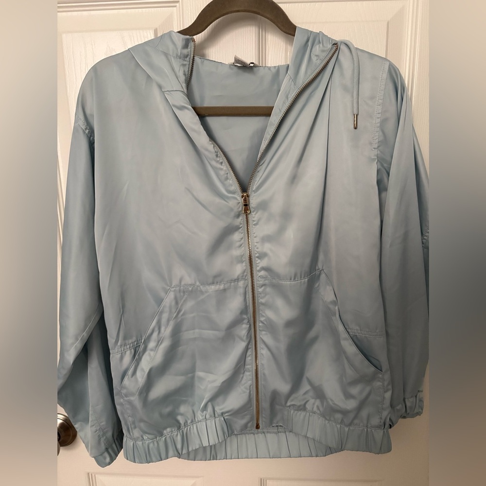 Forever 21 Light Blue Bomber Jacket